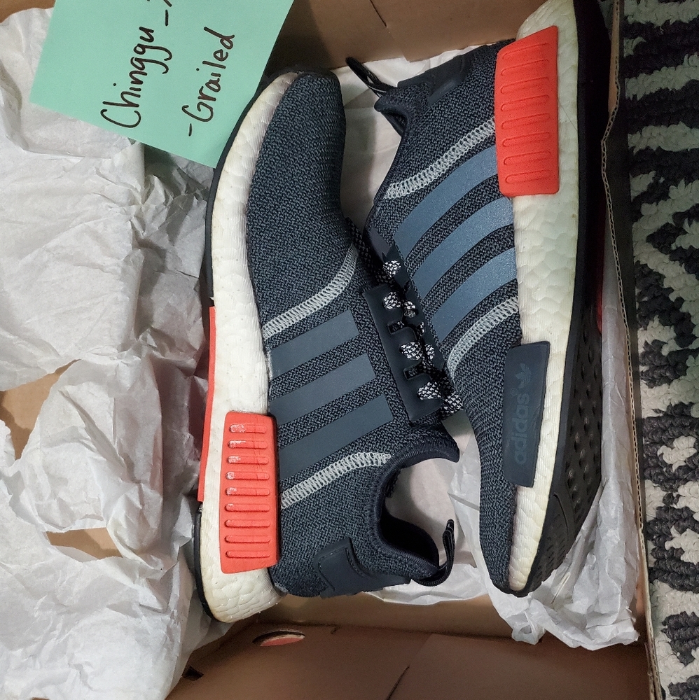 Adidas NMD R1 'Wool' Grey Red